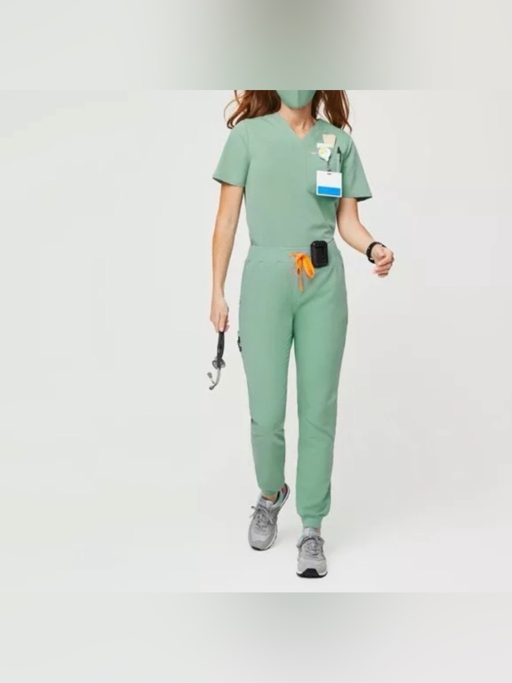 Figs Women's Zamora Pants- Jade Muhima - Skinny Jogger Scrub Limited Edition